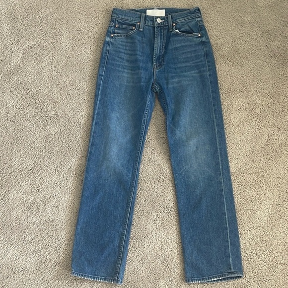 MOTHER High Waisted Rider Ankle Running With Scissors Size 24 - Picture 2 of 7